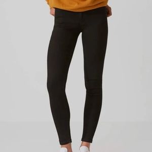 Frank & Oak 26 Debbie skinny denim jeans, black